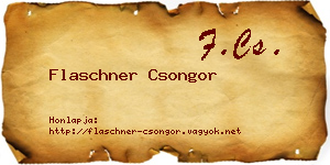 Flaschner Csongor névjegykártya
